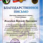Благодарственное письмо МЧС России
